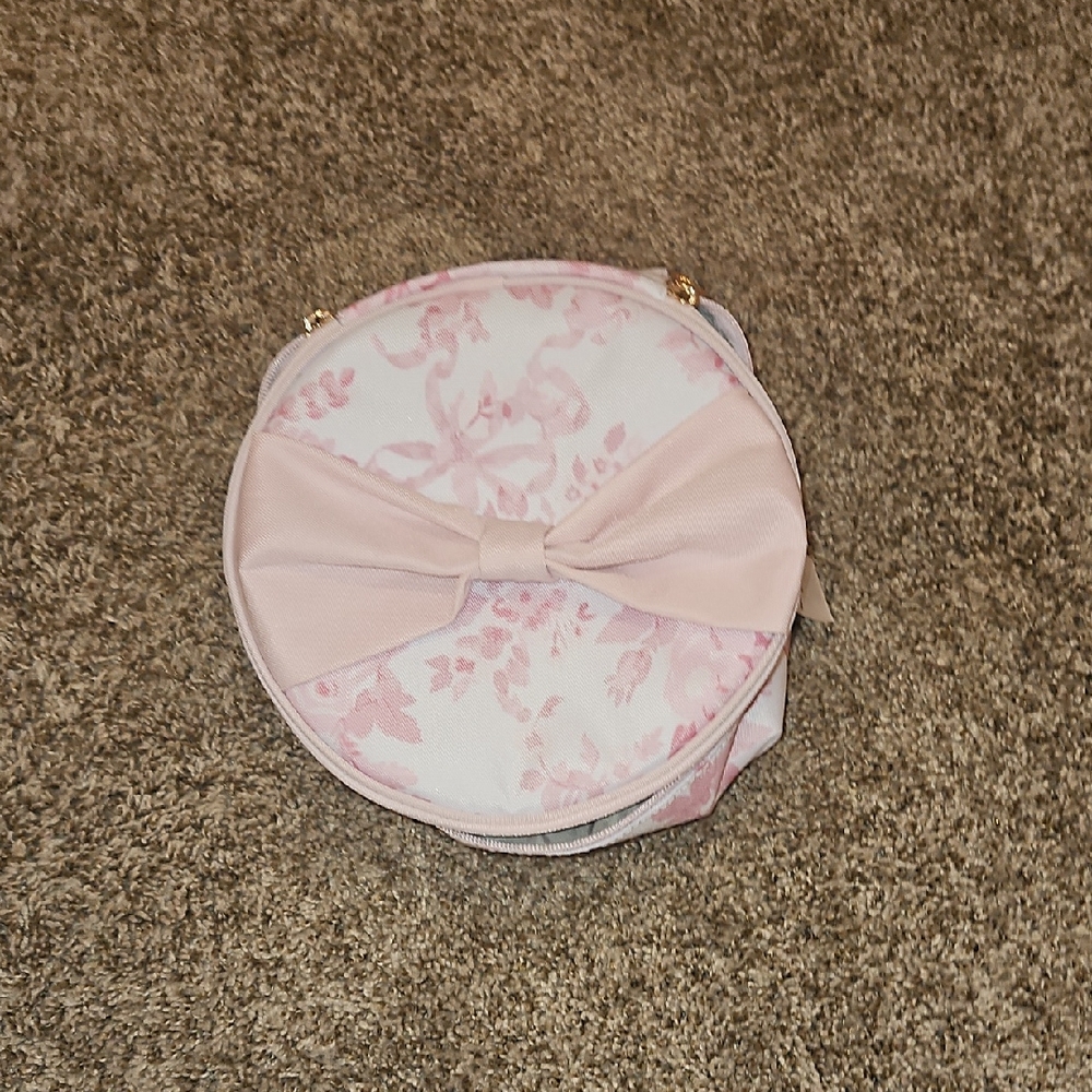 LoveShackFancy Round Makeup Bag